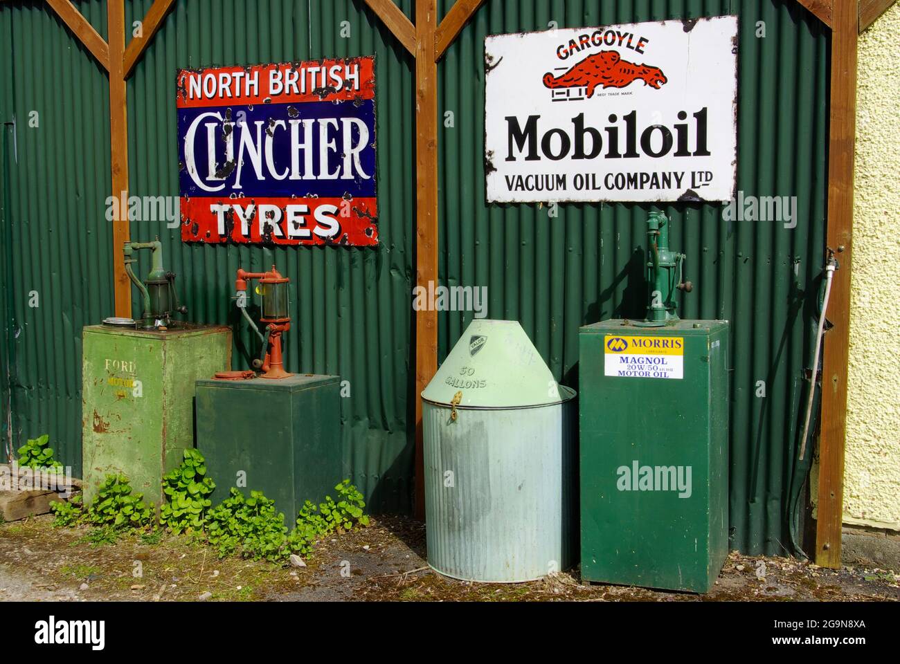 1950er `s Museum, Denbigh, Nordwales, Stockfoto